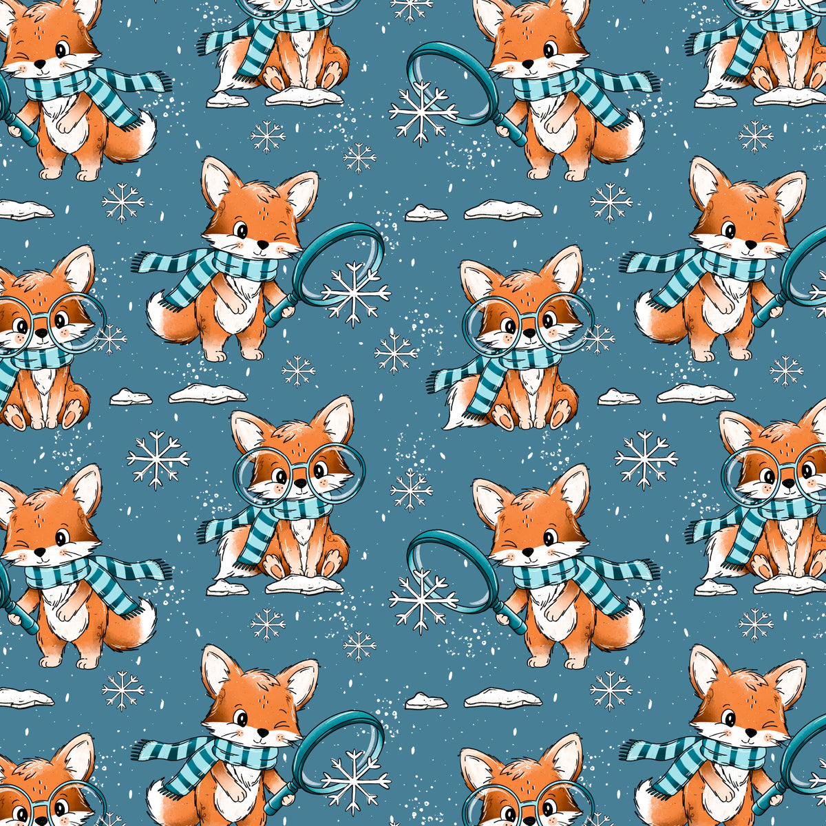 FuchsSuche Winter blau