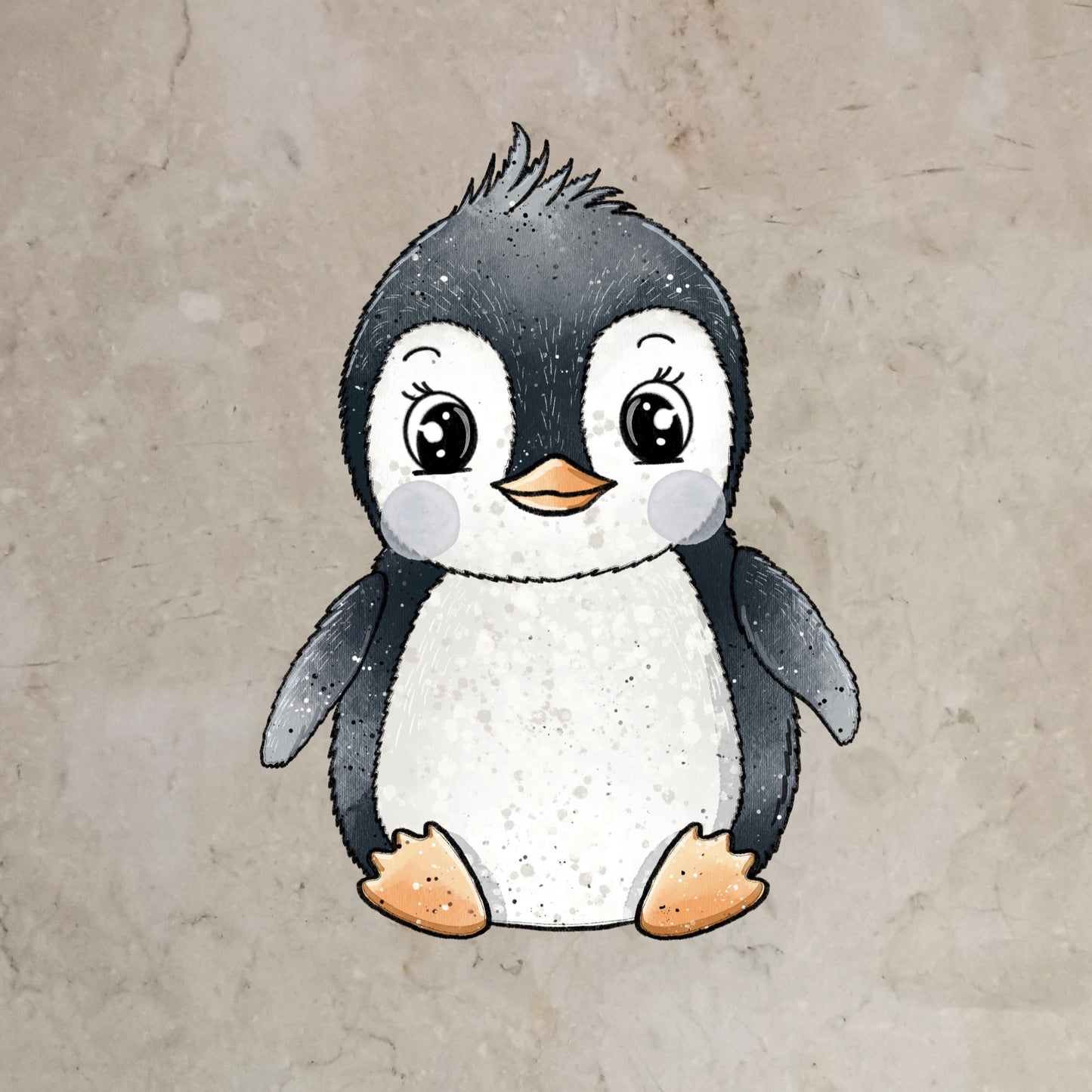 Bügelbild Pinguin
