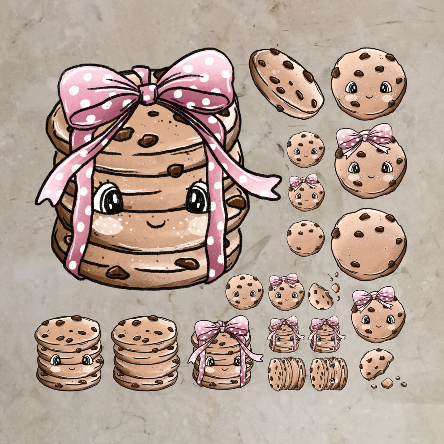 Design-Bügelbildbundle Cookies