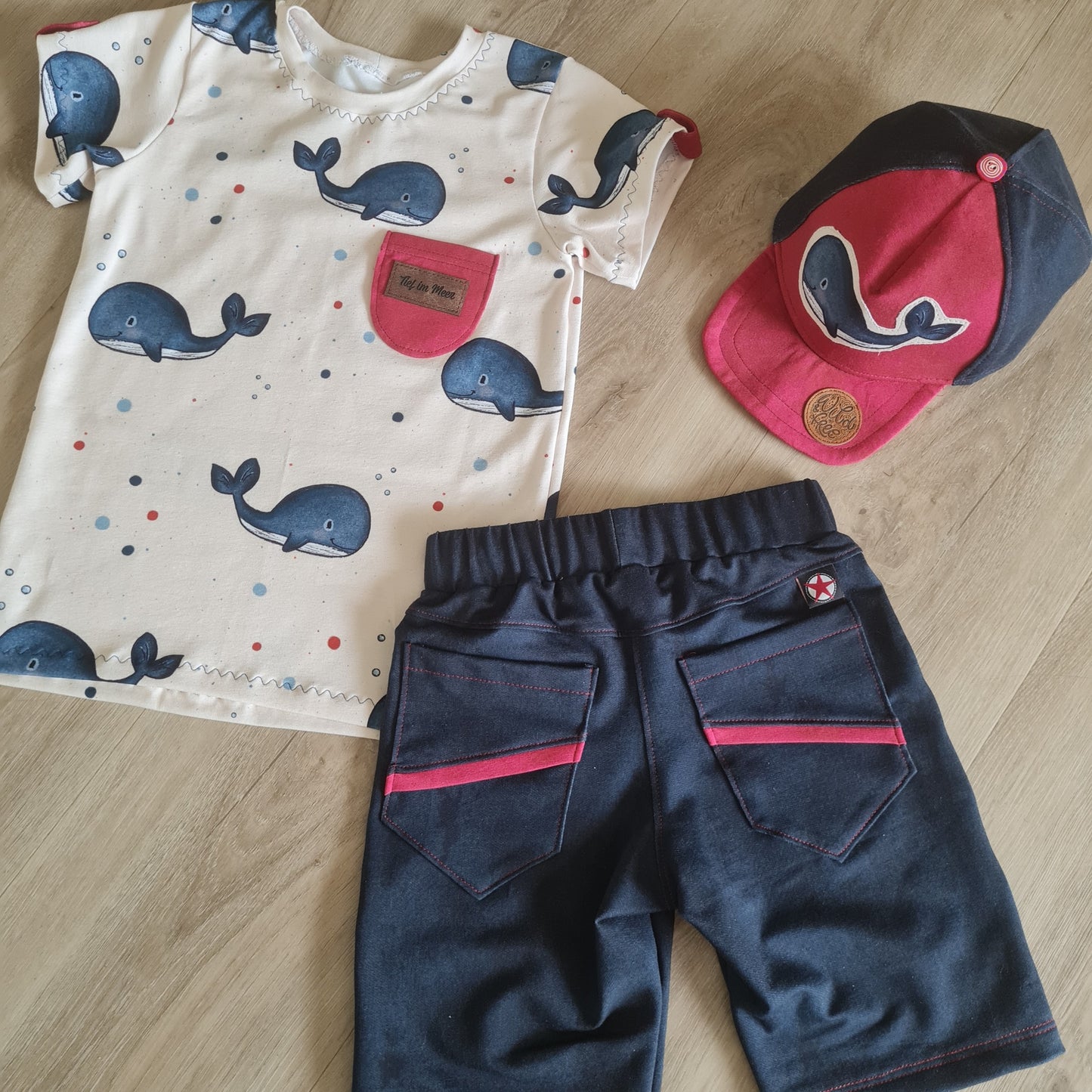 French Terry Denim dunkelblau