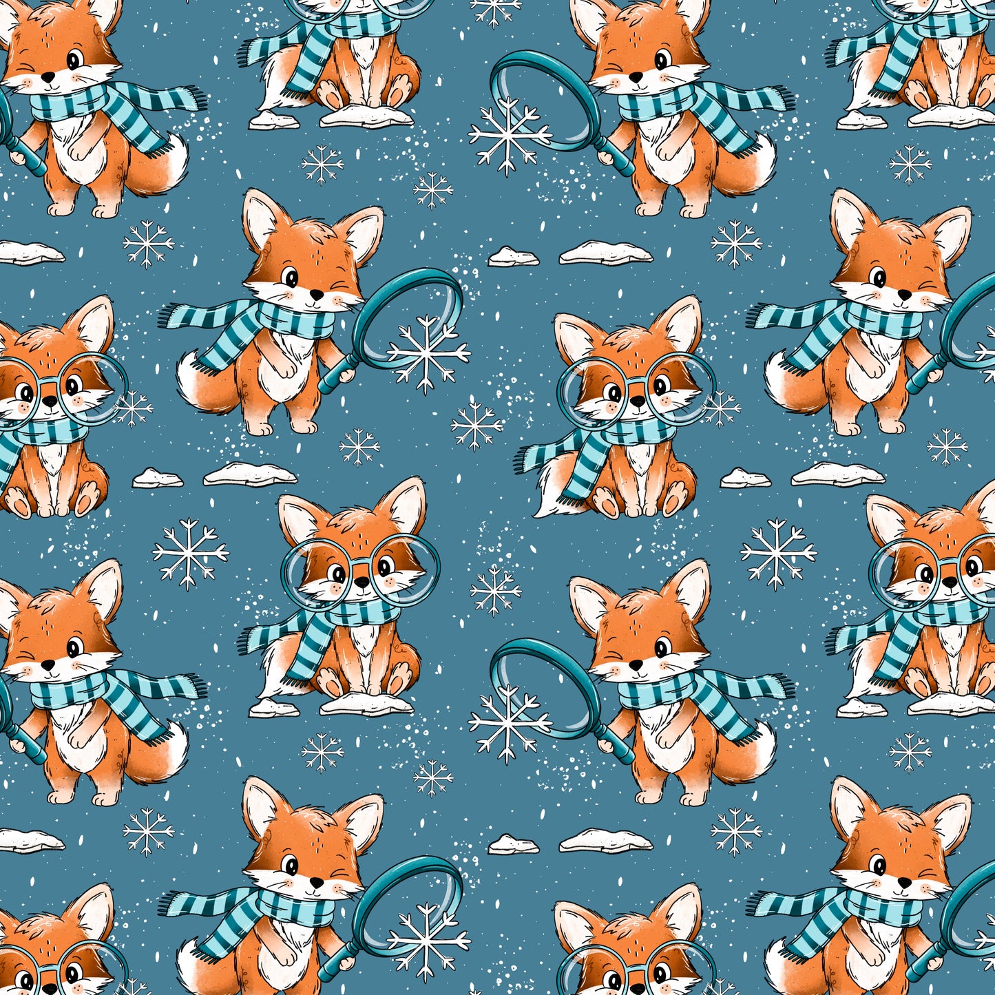 FuchsSuche Winter blau