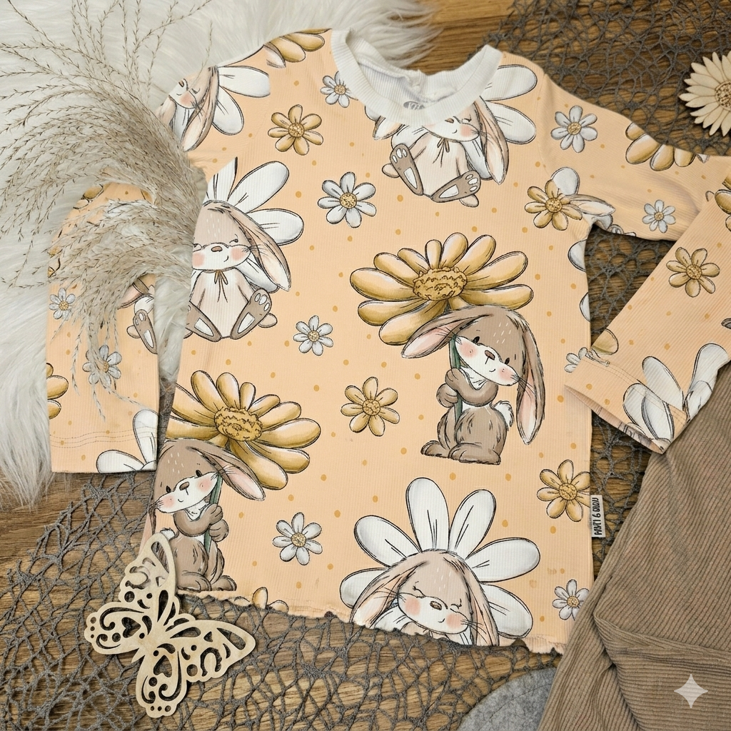 Jersey Blumenhase gelb