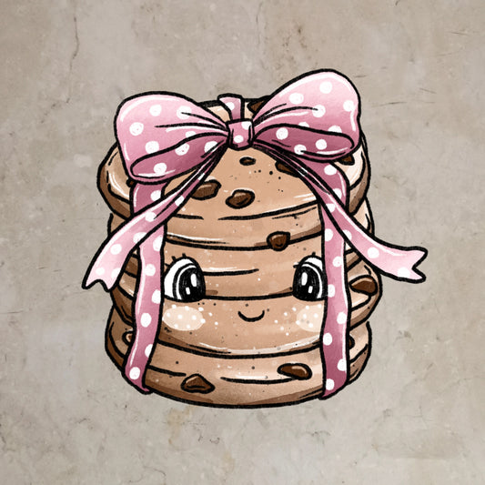 Bügelbild Cookies Schleife