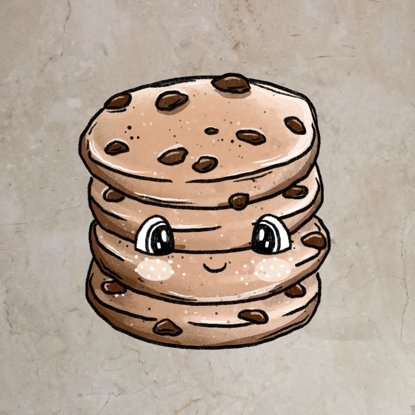 Bügelbild Cookies