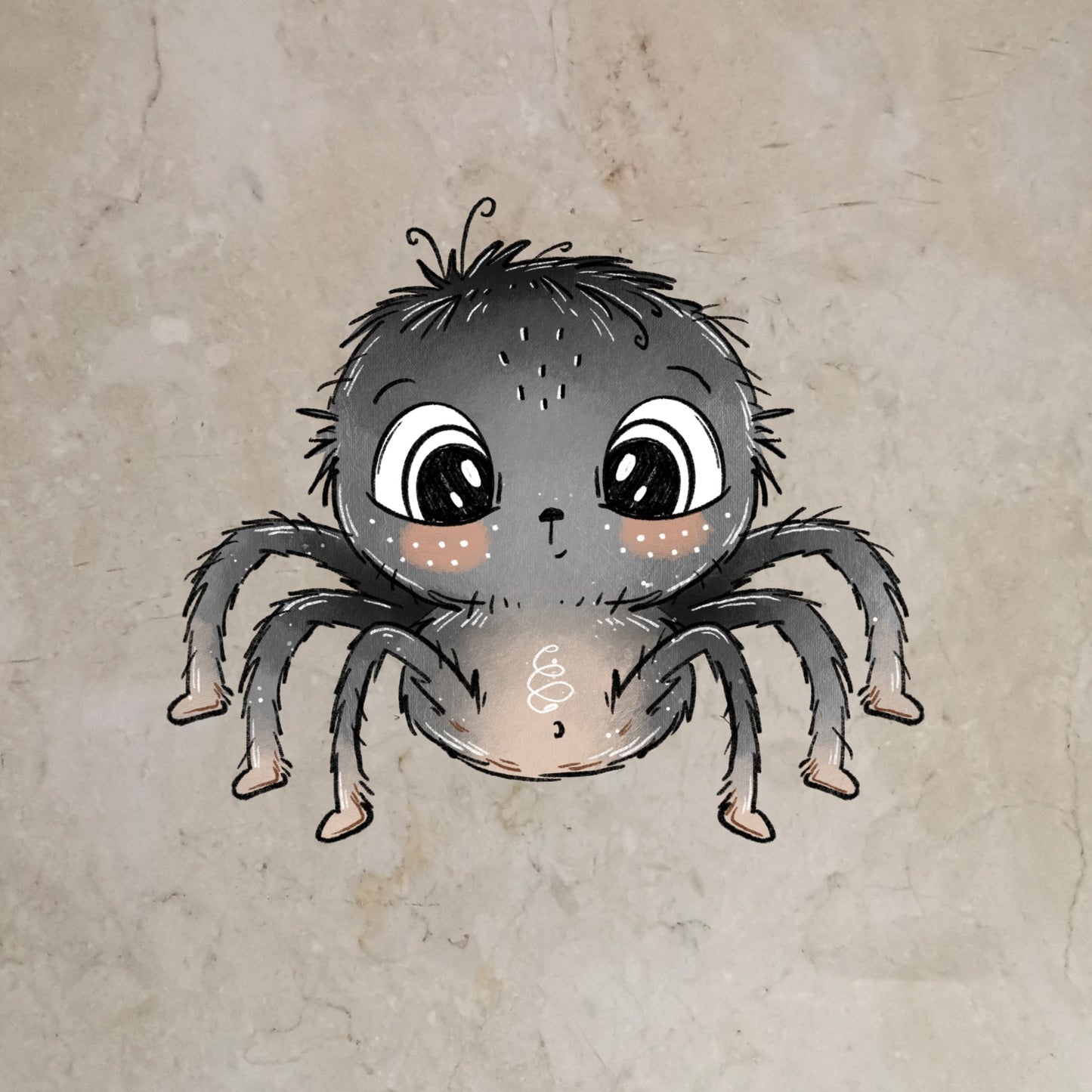 Bügelbild Spinne