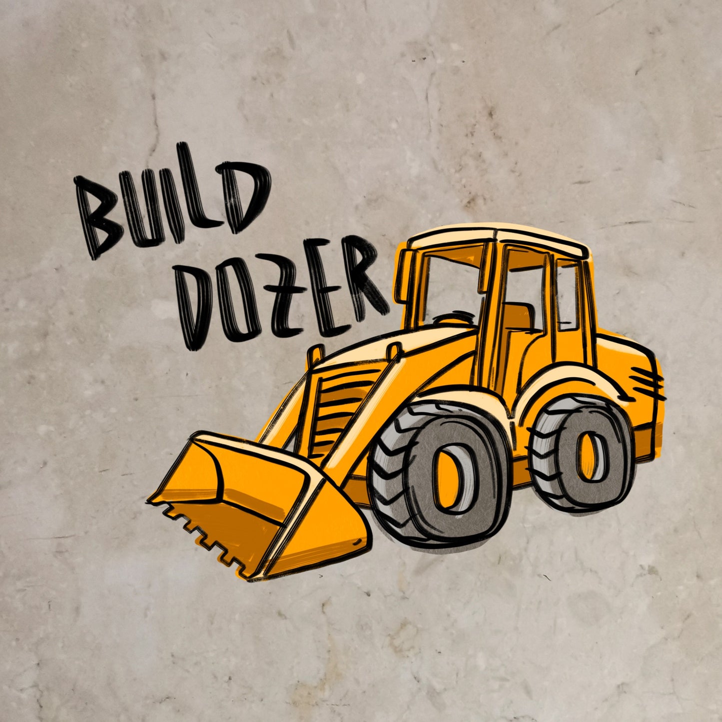 Bügelbild Build Dozer