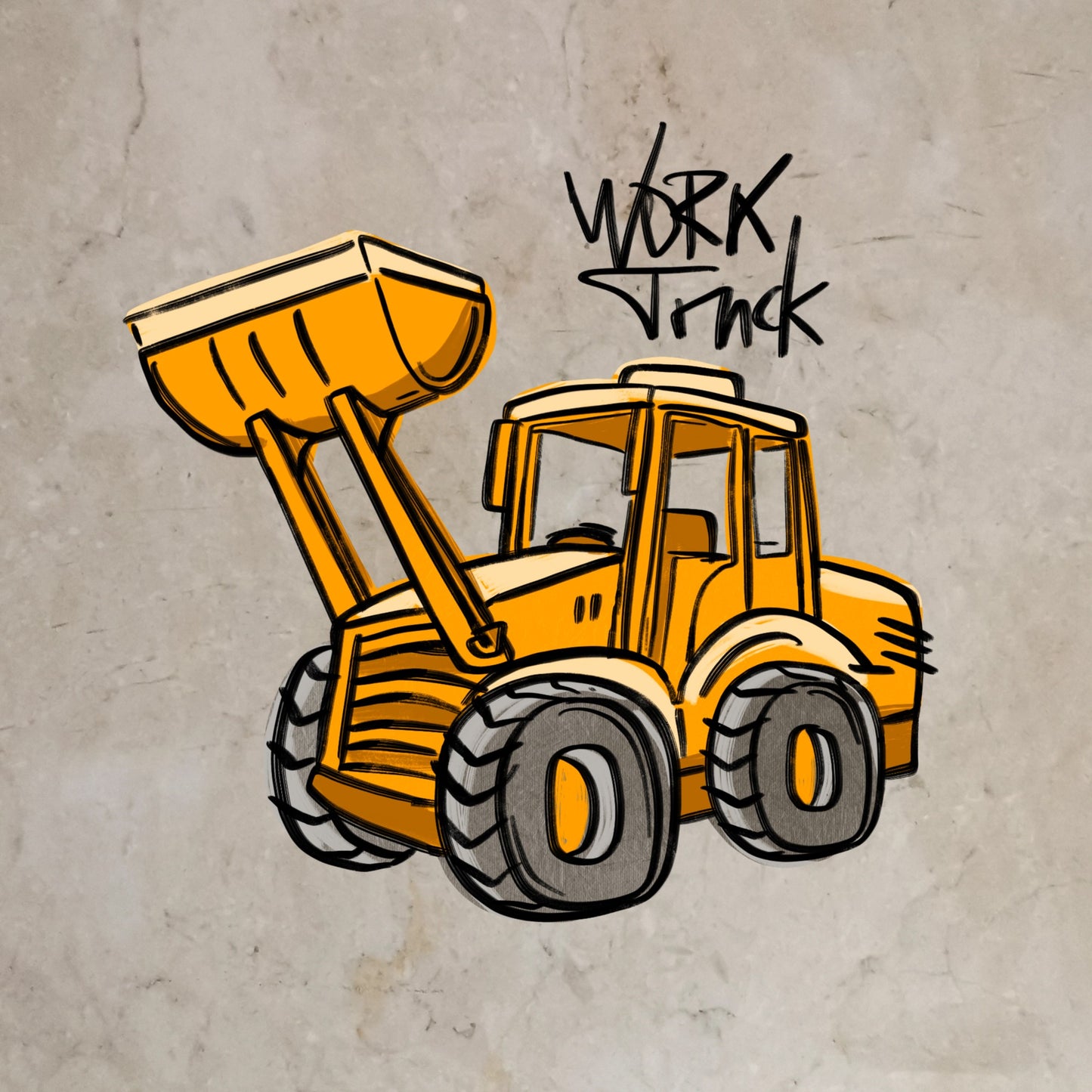 Bügelbild Work Truck