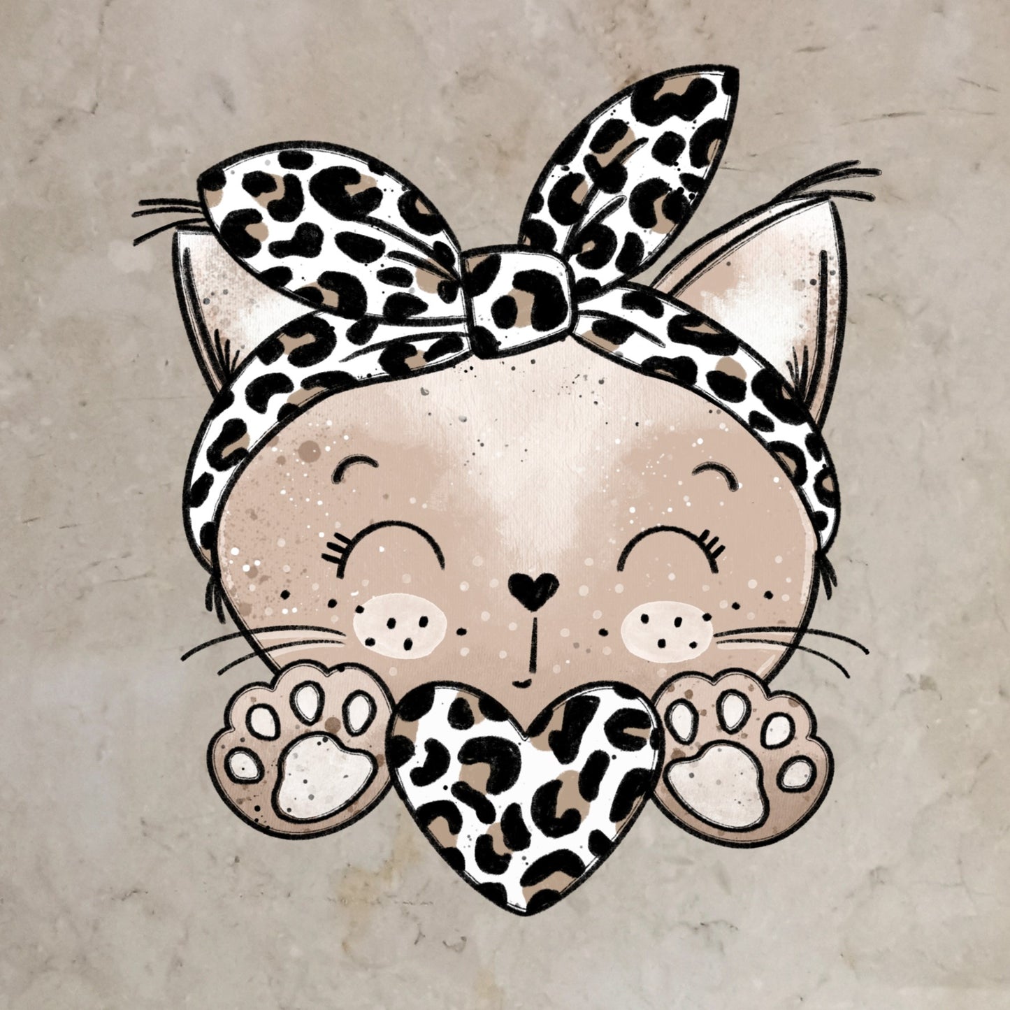 Bügelbild HerzKitty