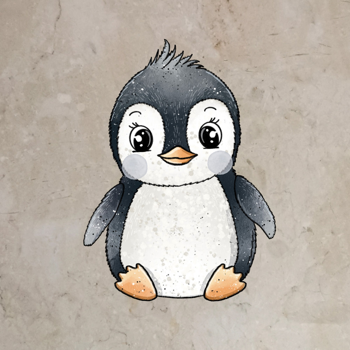 Bügelbild Pinguin