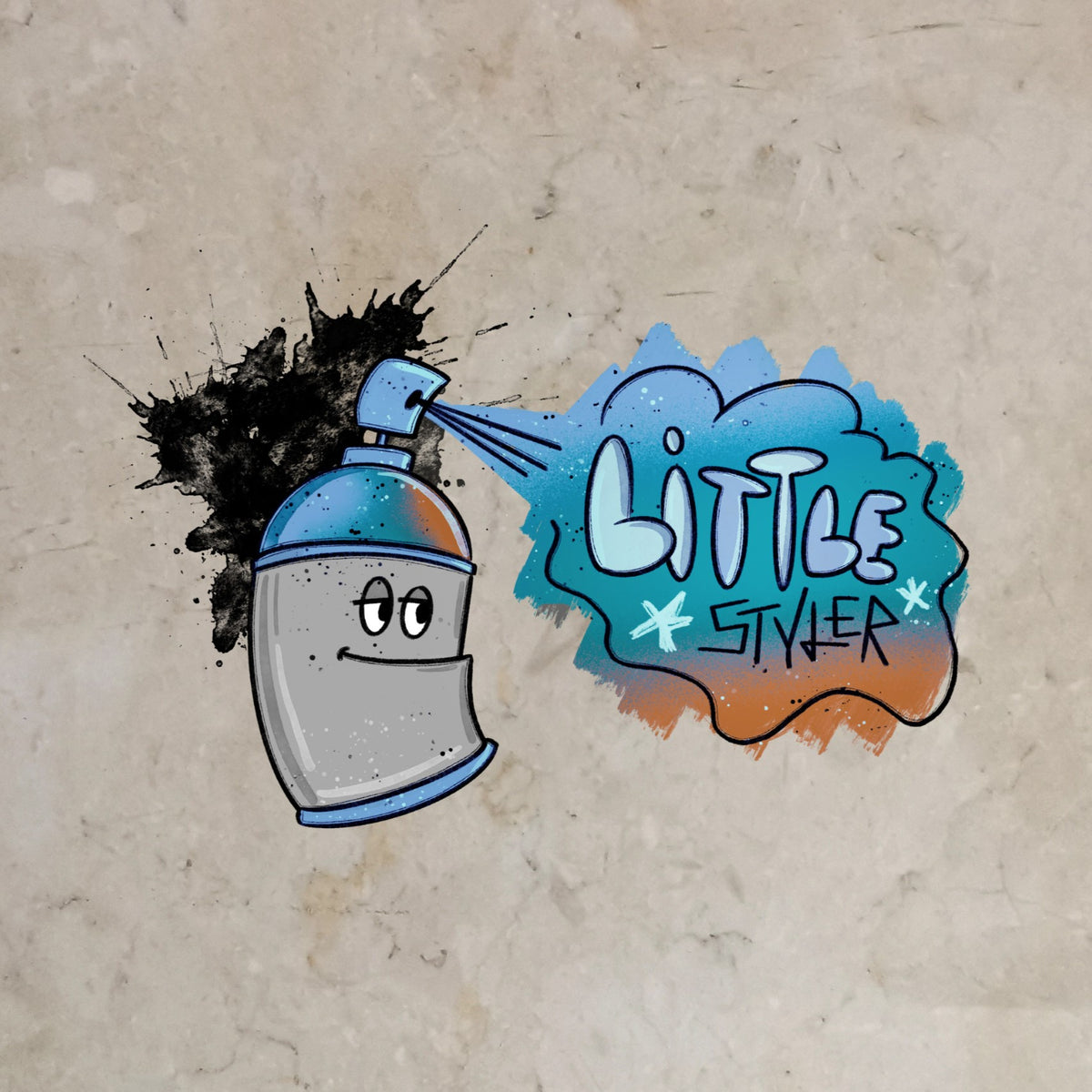 Bügelbild Spraydose (Little Styler)