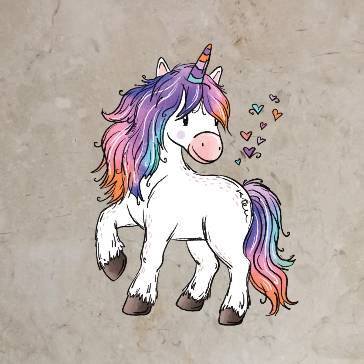 Bügelbild EinhornTraum stehend