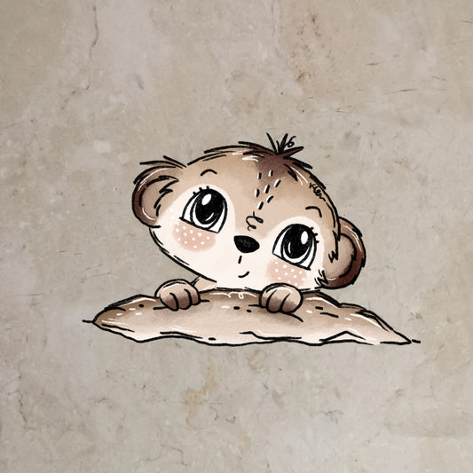 Bügelbild KarlBruder Nice spähend