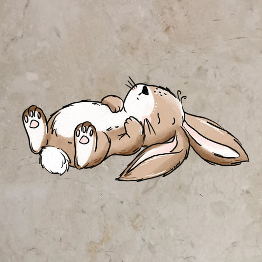 Bügelbild HasenZeit schlafend