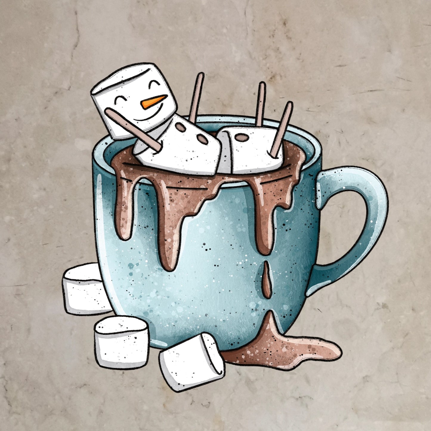 Bügelbild Marschies Tasse