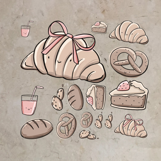 Design-Bügelbildbundle Bakery