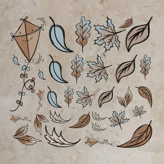 Design-Bügelbildbundle Drachenherbst