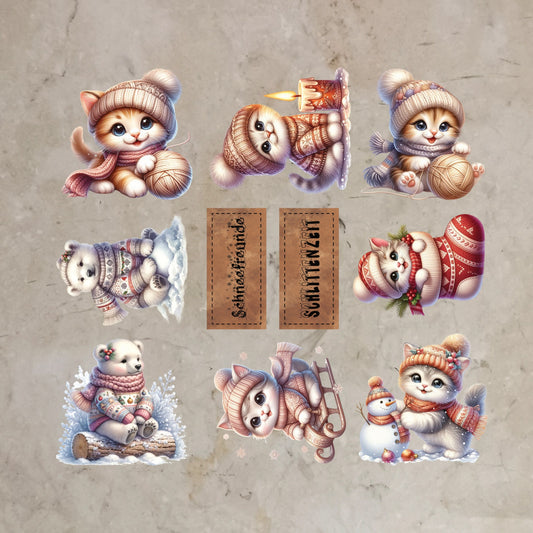 Bügelbild-Bundle Schneefreunde