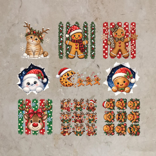Bügelbild-Bundle keksige Weihnachten