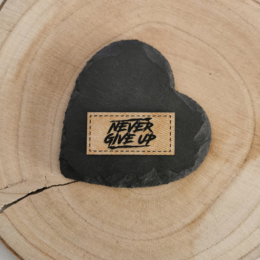 Label Never give up